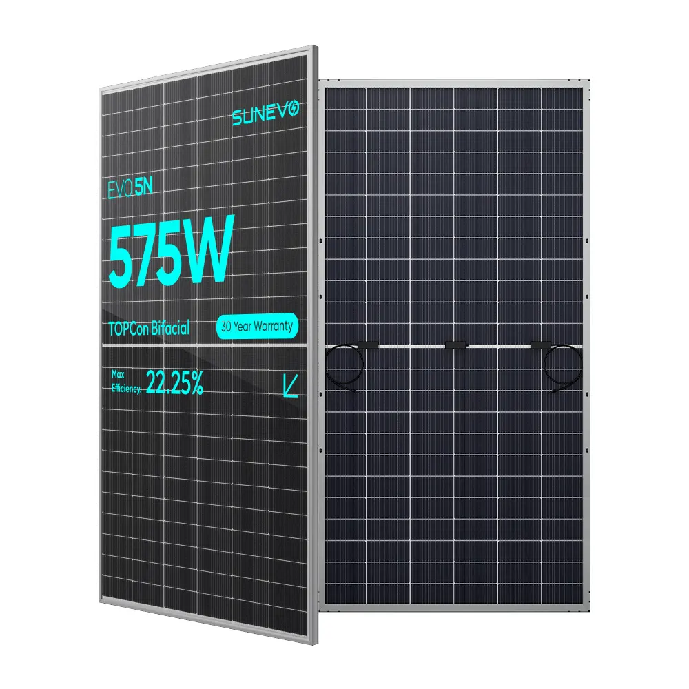 Panel surya grosir Bifacial personalisasi tipe-n tenaga surya 545W 550W 560W untuk menyimpan listrik