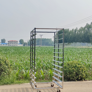 En gros 12 Rangées 60x40cm Plateau En Acier Inoxydable Plateau Chariot/Chariot de Cuisson - Product Image 5