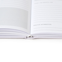 Journal de gratitude personnalisé avec impression, couverture rigide, journal quotidien de soins personnels, réflexion motivante, planificateur de bien-être guidé, carnet de notes