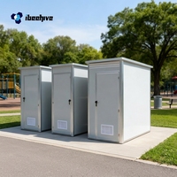 Maisons conteneurs modernes en panneaux sandwich robustes, écologiques, faciles à installer, toilettes portables pour événements extérieurs et utilisation en parc