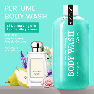 Aoying Vetiver & Lemon Bergamot Long Lasting <b>Perfumed</b> Moisturizing Body Wash Shower Gel 500ml for Women All Skin Types - Product Image 2