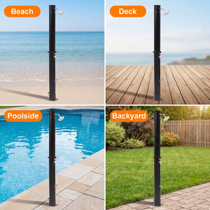 Promotion : <span class=keywords><strong>Douche</strong></span> <span class=keywords><strong>solaire</strong></span> extérieure en PVC 20L/35L pour piscines et spas, forme ronde, neuve, sans base, en métal - Product Image 4