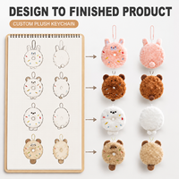 Produsen Gantungan Kunci Boneka Donat Custom Langsung dari Pabrik, OEM ODM untuk Merek Label Pribadi dan Pesanan Grosir