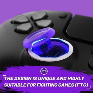วงแหวนตกแต่งรูปทรงแปดเหลี่ยมสีขาวแบบดีไซน์ใหม่สำหรับ EXtremeRate PS5 Luna รุ่นดีไซน์ใหม่ และสำหรับ PS4 Ghost รุ่นดีไซน์ใหม่ - Product Image 6
