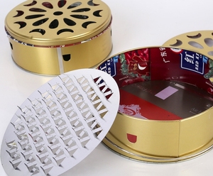 Scatola Portatile Rialzata e Profonda per Repellente Anti-Zanzare con Coperchio e Vassoio, Bruciatore Domestico per Aromaterapia con Cenere, Supporto Ignifugo, Vari Modelli in Rilievo - Product Image 4