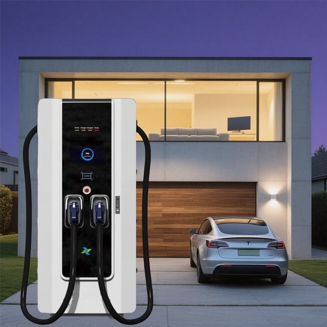 New 120kW High-Power EV Charging Station 120Adc Phase 3 5m Cable Floor-Mounted DC CCS2 RFID Payment Terminals