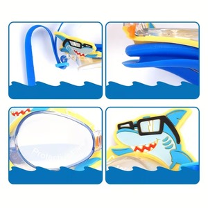 Divertenti Occhialini da Nuoto a Forma di Stella Marina/Squalo/Unicorno/Sirena per Bambini con Lenti Trasparenti per Giochi d'Acqua - Product Image 3
