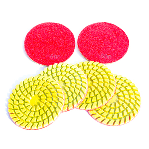 Almohadillas <span class=keywords><strong>de</strong></span> pulido <span class=keywords><strong>de</strong></span> diamante <span class=keywords><strong>de</strong></span> 4 pulgadas para hormigón, <span class=keywords><strong>esmeril</strong></span>, mármol, pulido <span class=keywords><strong>de</strong></span> suelos, técnicas húmedas personalizables OEM - Product Image 3