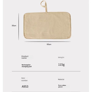 Tapis à langer réutilisable doux pour bébé, matelas à langer double face pour nouveau-né, sous-tapis de voyage pliable, tapis à langer en coton pour bébé - Product Image 6