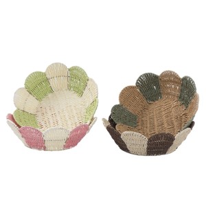 Woven Storage Basket Polygon Shape Handmade Fruit Snack <b>Vegetable</b> Desktop Organizer Basket - Product Image 4
