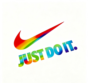 Affiche murale Rainbow Just Do It, impression graphique inspirante, décoration pour salle de sport, chambre à coucher, bureau - Product Image 3