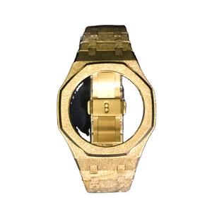 Gen 4 FULl Steel Watch Sand givré Case set mod kits GA2100 GA2110 GAB2100 <span class=keywords><strong>CASIOAK</strong></span> <span class=keywords><strong>bracelet</strong></span> avec Strap Band - Product Image 1