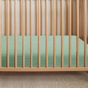 Coprimaterasso <span class=keywords><strong>Universale</strong></span> Quattro Stagioni in Cotone 100% per Neonati, Stile Semplice, Doppio Strato in Garza Crêpe - Product Image 3
