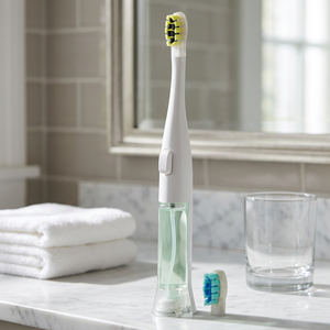 Cepillo de Dientes Eléctrico SonicPump con Batería, Bomba Integrada para Enjuague Bucal, Resistente al Agua IPX5, Cerdas Suaves, Tecnología Sónica - Product Image 4