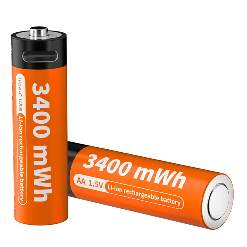 Multi-funzione 1.5V No.5 USB batteria ricaricabile 3400mWh 14500 batteria al litio per il giocattolo di blocco delle impronte digitali