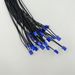 Cavo del sensore personalizzato a 2 Pin con alloggiamento in gomma colorata per autoveicoli di grado nero giallo fili di rame PVC PBT isolati per veicoli - Product Image 3