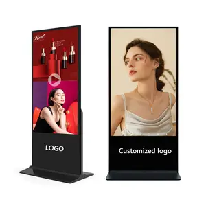 Lcd touch screen kiosk 43/49/55/65 inch Indoor Floor Stand Android WiFi+Capacitive Touch Lcd Interactive Digital Signage Kiosk