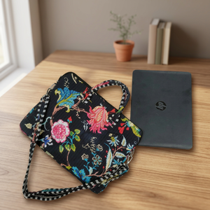 Quilted Cotton Lightweight <b>Laptop</b> <b>Sleeve</b> Eco-Friendly Handmade Artist Boho Modern Business Simple Vintage Durable Slim - Product Image 3