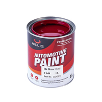 Pintura de coche líquida de resina acrílica roja Rosa 1K de un componente, pintura de reacabado automático de Color sólido, revestimiento automático y pintura de China