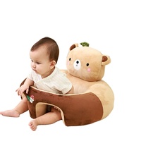 Chaise d'apprentissage pour bébé avec motif de dessin animé, anti-chute, pour l'apprentissage de la position assise et debout, pour le salon et la chambre