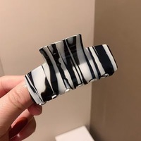 Pince à cheveux en acétate pour femme, style européen et américain, 11 cm, couleur unie, usage quotidien