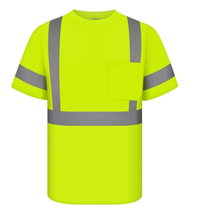 Camiseta <span class=keywords><strong>de</strong></span> <span class=keywords><strong>Seguridad</strong></span> <span class=keywords><strong>de</strong></span> Alta Visibilidad con Construcción <span class=keywords><strong>de</strong></span> Malla Transpirable <span class=keywords><strong>de</strong></span> Alto Rendimiento, Reflectante, <span class=keywords><strong>de</strong></span> Manga Corta - Product Image 5