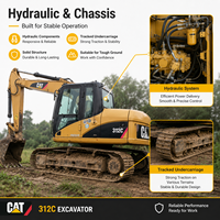 Excavatrice Caterpillar 312C d'occasion