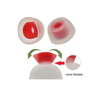 Embouts d'écouteur De Silicone de Remplacement Oreillette Conseils pour Sans Fil Bleu Dent Casque 4mm-5mm Intérieur Embouts Intra-auriculaires Écouteurs