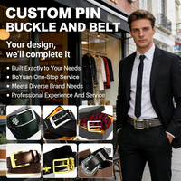 Boucles de ceinture durables en laiton de 40 mm avec logo personnalisé en relief, boucle à ardillon de 1-1/2 pouce pour hommes, en cuir véritable pour vêtements/jeans