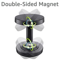 Support de téléphone magnétique double face Gym N52 aimants puissants anti-chute support de téléphone portable Angle de réglage 360 degrés support d'accessoires