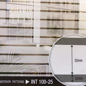 Multi-propósito ventana decorativa helado translúcido <span class=keywords><strong>de</strong></span> alta calidad en relieve <span class=keywords><strong>de</strong></span> vinilo mini ciego <span class=keywords><strong>de</strong></span> decoración <span class=keywords><strong>de</strong></span> vidrio película - Product Image 3