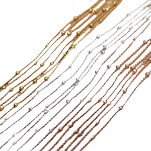 Cadena <span class=keywords><strong>de</strong></span> cuentas <span class=keywords><strong>de</strong></span> cobre 1.5/3.5 <span class=keywords><strong>para</strong></span> accesorios <span class=keywords><strong>de</strong></span> joyería DIY, venta al por mayor, 1 ramo (jiangc 12517) - Product Image 2
