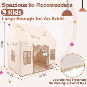 Детская Игровая палатка с ковриком-большой игровой домик, детский Сказочный шатер для девочек и мальчиков, подарок на день рождения - Product Image 2