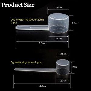 Conteneur de mesure PP tendance pour poudre protéinée et compléments liquides - Product Image 2
