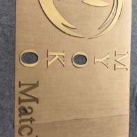 Lettres 3D solides en acier inoxydable doré brossé titane, personnalisées à taux de réutilisation élevé, enseignes de luxe pour les murs de boutiques et d'hôtels