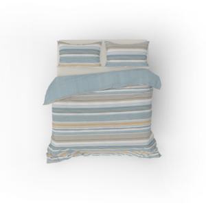 BREST 100% Cotton Petrol <b>Single</b> <b>Duvet</b> <b>Cover</b> <b>Set</b> German Size NE 30 30 76X56 Pigment Printed - Product Image 3