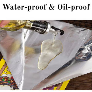 Sac en papier kraft isotherme personnalisé pour la livraison de repas à <span class=keywords><strong>emporter</strong></span>, sac d'emballage étanche et résistant à l'huile pour steak, idéal pour les restaurants et les barbecues - Product Image 4