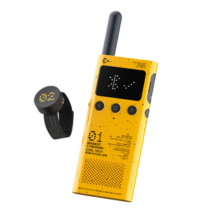 BEEBEST A101OS Lito Walkie Talkie PMR/FRS/UHF con Cambio Libre de Banda, PTT de Dedo, Programación por APP, <span class=keywords><strong>VOX</strong></span> Ultrafino de 14mm, Radio de Banda Amateur para Ciclismo - Product Image 1