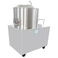 Machine à éplucher les pommes de terre, le taro, le gingembre, les carottes et le manioc, machine à laver les légumes automatique électrique en acier inoxydable