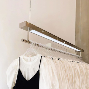 Negozio di vendita al dettaglio mobili da parete Display <span class=keywords><strong>Stand</strong></span> abbigliamento negozio oro soffitto di abbigliamento Rack abbigliamento <span class=keywords><strong>per</strong></span> abbigliamento - Product Image 5