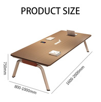 Table de conférence longue minimaliste moderne avec combinaison de chaises pour les salles de réunion Réception Négociation ou formation