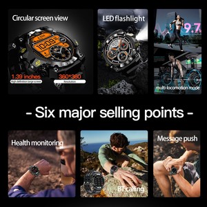 PG222 2025นาฬิกาอัจฉริยะสำหรับเล่นกีฬากลางแจ้ง IP68ไอโฟน/แอนดรอยด์กันน้ำได้เครื่องติดตามการออกกำลังกายรับสายโทรควบคุมระยะไกล - Product Image 2