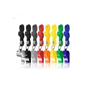 Silbato deportivo de plástico al por mayor con cordón, silbatos fuertes para árbitros, entrenadores, silbato de seguridad para emergencias y supervivencia - Product Image 1