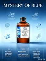 Huiles Essentielles Mystère Bleu B2B – Huile pour Diffuseur Sans Eau, Parfum d'Ambiance Aromatique pour la Maison