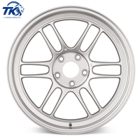 Rines de Aleación Forjada de Alto Rendimiento en Plata, de 15, 16, 17 y 18 Pulgadas, Estilo JDM Racing RPF1, para Honda y Subaru