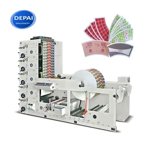 420mm 3 colors sticker label flexo printing and die cutting machine for sale