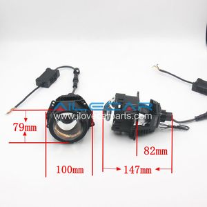 Ailecar โปรเจคเตอร์แอลอีดี3นิ้ว75W 75W ถ้วย J80สะท้อนแสงคู่เจาะ H7ไฟหน้าเลเซอร์สำหรับรถยนต์ - Product Image 2