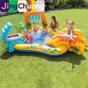 <span class=keywords><strong>Piscine</strong></span> gonflable <span class=keywords><strong>pour</strong></span> enfants JingCHuang57444 avec toboggan, bassin à jets épaissi, <span class=keywords><strong>piscine</strong></span> à balles océaniques, <span class=keywords><strong>piscine</strong></span> à pataugeoire <span class=keywords><strong>pour</strong></span> bébé à domicile - Product Image 1