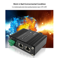 Module d'alimentation PoE 2,5 G de qualité industrielle, Gigabit 60 W, montable sur rail ou mural, sortie 48 V, IEEE 802.3af/at sans fil