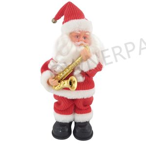Poupée en peluche Père Noël debout, décorations de Noël animées d'extérieur avec <span class=keywords><strong>musique</strong></span> - Product Image 5